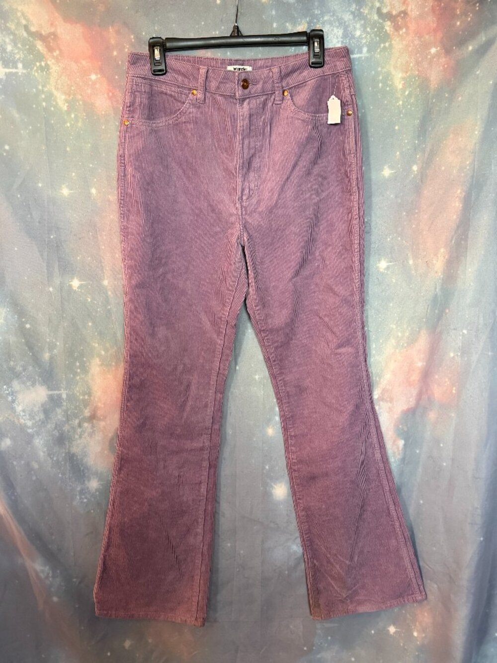 Wrangler Women's Westward 626 High Rise Corduroy Bootcut Jeans Purple 30x34
